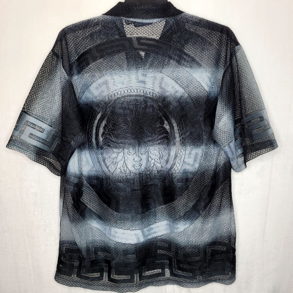 Vintage Bachi Exchange Button Down Mesh Shirt Siz… - image 8